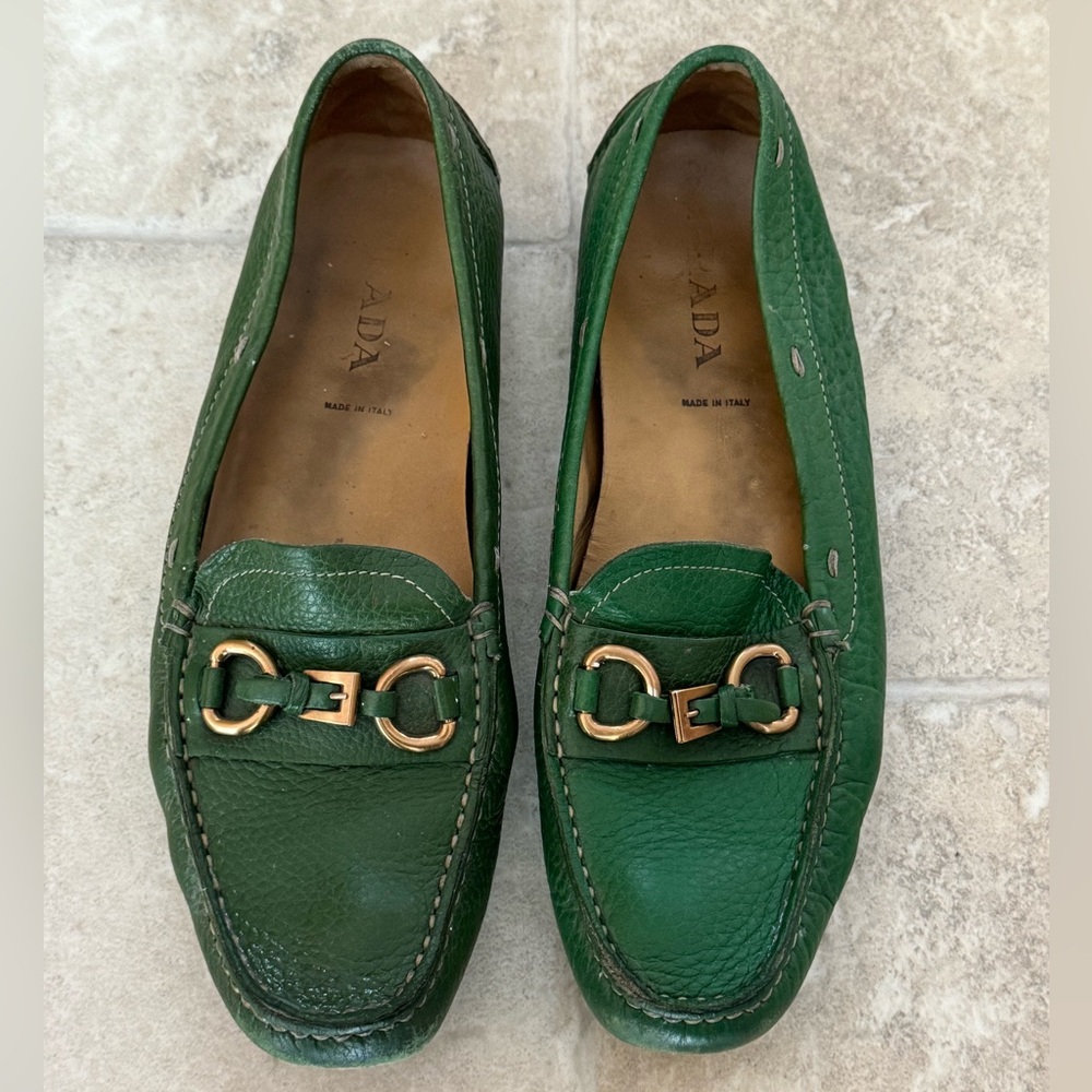 Green Prada Loafers 7